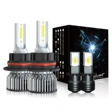 For Jaguar XJS 1992-1996 6000K 4X LED Headlight High/Low + Fog Light Bulbs Combo