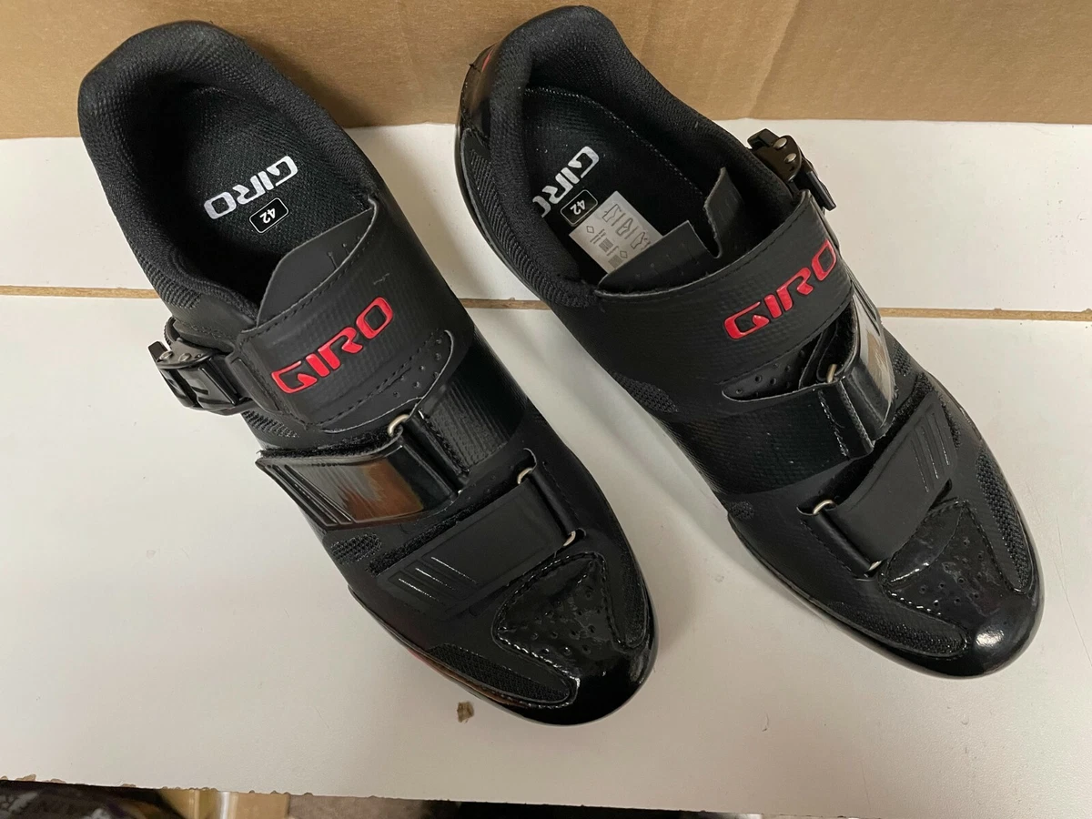 Giro Apeckx II Road Cycling Shoes Size 42 Black and Bright Red | eBay