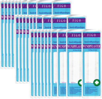30 Pack Pflaster Wund Finger Verband sensitiv 30 x 0,5 m Pflaster Set MHD 2028