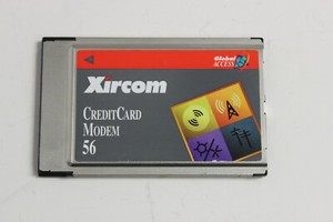 XIRCOM CM-56G 6001052  CREDITCARD MODEM 56  ADAPTER PCMCIA NO CABLES