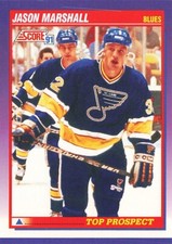 1991 Score American #388 Jason Marshall St. Louis Blues