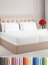 Luxury Split King 7-Piece Cooling Sheet Set - Soft, Breathable Wrinkle-Free