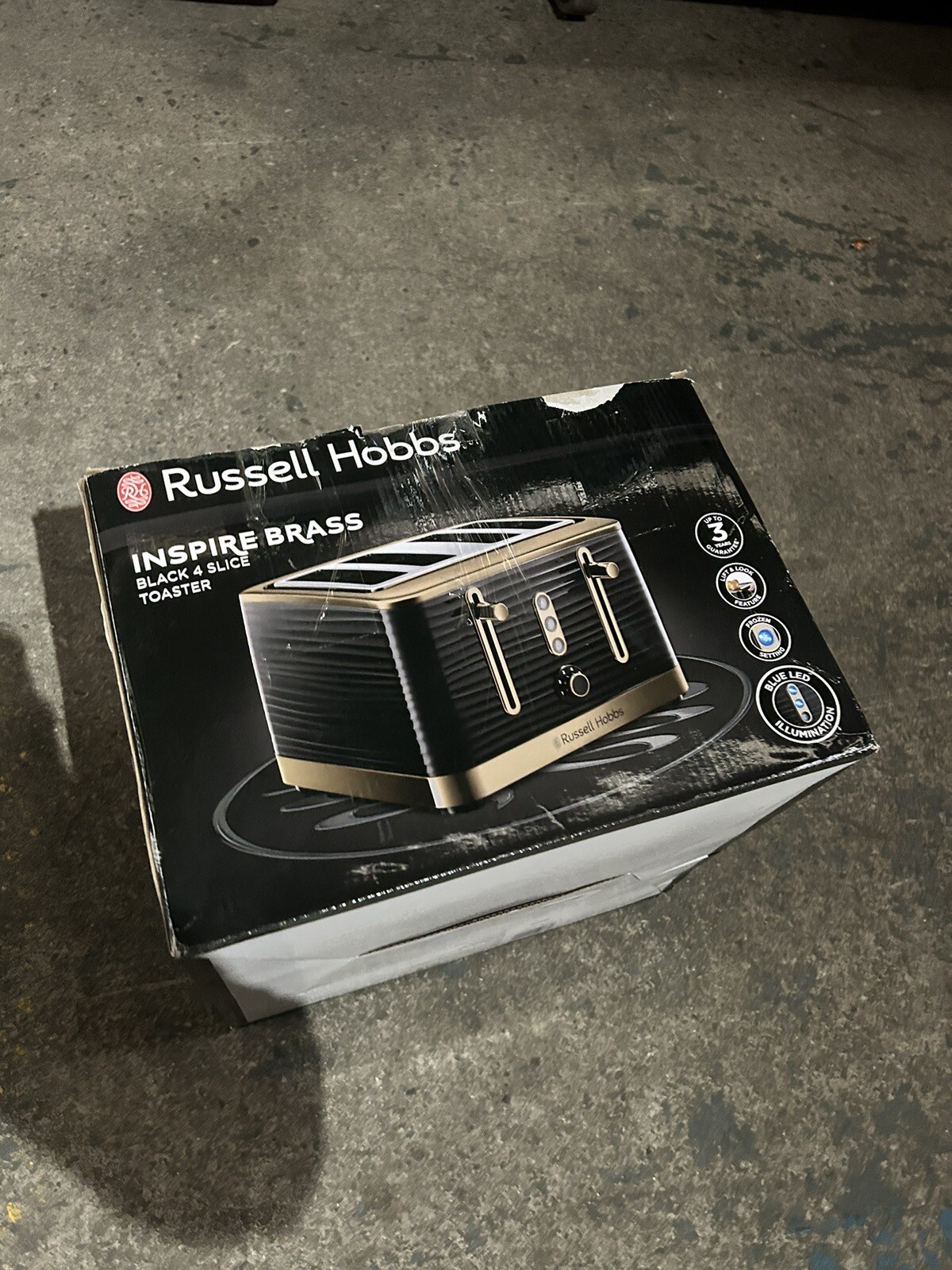 Russell Hobbs Inspire Luxe 4Slice Toaster 24385 Black for sale