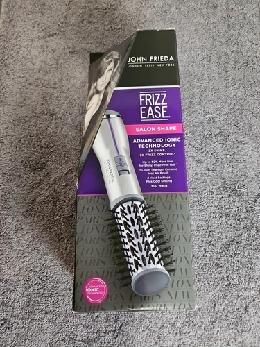 John Frieda 1.5" Salon Shape Frizz Ease Ionic Ceramic Hot Air Hair Brush