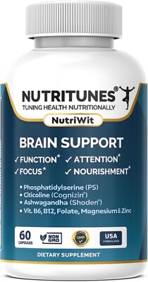 NutriWit- Vitamin Supplement- Capsules Supporting Brain Function, Focus, and