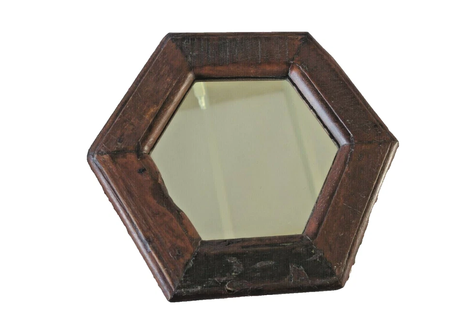 Nostalgie Spiegel Wandspiegel Massiv Hartholz 25x28x2cm Shabby Vintage NEU Nr.5 - Bild 4 von 4