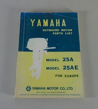Teilekatalog / Parts List Yamaha Außenborder 25A / 25AE Stand 08/1976