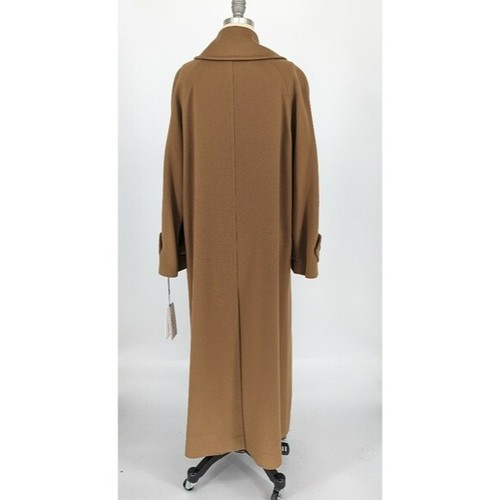 NEW Fleurette Perry Wool Balmacaan Coat Tan/Vicuna 2 loro piana preppy classic - Picture 2 of 9