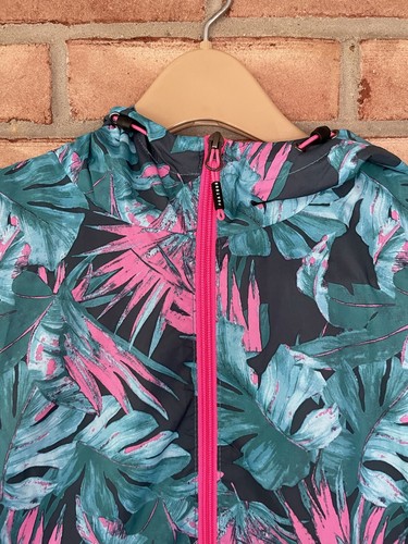 NWT PGA TOUR Women Medium Long Sleeve Hood Full Zip Jacket Bahama Paradise $60 - Picture 3 of 13