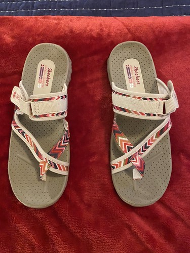 Reggae Zig Swag Aztec Tan Sandals Size 