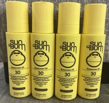 Sun Bum Premium Moisturizing Sunscreen Oil SPF 30  Coconut Oil 5oz 4 Pack