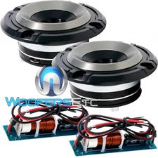 DIAMOND AUDIO M075T COMPRESSION EXTREME OUTPUT SHALLOW TWEETERS & CROSSOVERS NEW