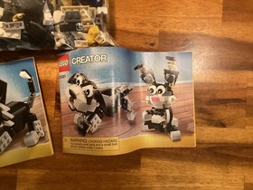 LEGO Creator Furry Creatures (31021) Used 3-in-1 Set (Cat, Dog, Rabbit) w/box