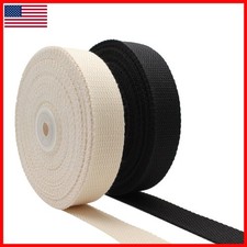 Dortrue Cotton Webbing 1 Inch 2 Rolls/ 20 Yards Webbing Straps Bag Handles