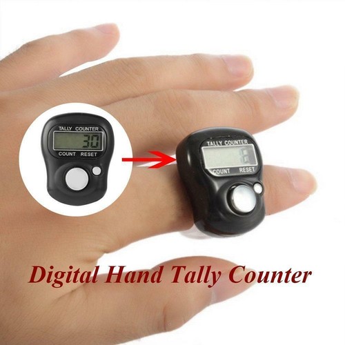 Mini contador de filas electrónico LCD digital para tejer a mano dedo de golf G7A3 I6V9 - Imagen 8 de 11