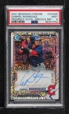 2021 Bowman Chrome Prospect Speckle Refractor Gabriel Rodriguez PSA 9 Auto 0r02