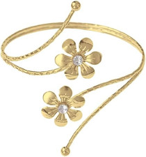 Arm Cuff Upper Arm Band Cuff Bracelet Bangle for Women Silver Gold Boho Adjustab