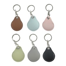 6 Pcs PU Leather Key Fob Holder - Keychain Case Protector for Office Keys,