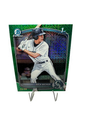 Nick Becker 2025 Bowman Draft 1st Chrome Mojo Refractor /99 #BDC-100 Mariners