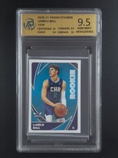 2020-21 Panini NBA Sticker Basketball LAMELO BALL RC #155 RPA 9.5