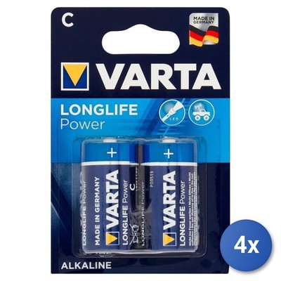 4X Varta Longlife Power C Blister 2