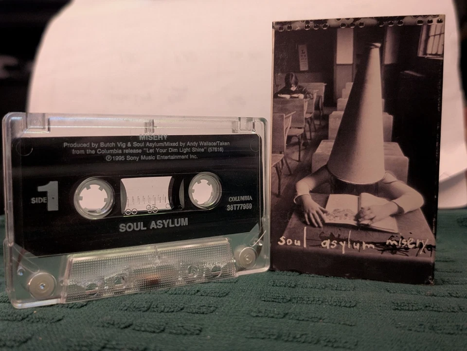 Soul Asylum - Misery Cassette Tape Single 90s Alternative Pop Rock - Image 2 of 3