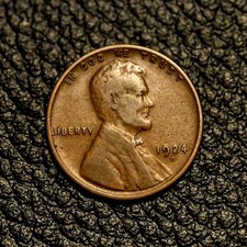 (ITM-7533) 1924-D Lincoln Wheat Cent ~ Fine (F / FN) Cndtn ~ COMBINED SHIPPING!
