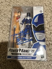 Power Rangers Lightning Collection Signed Mighty Morphin Blue Ranger
