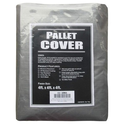 APPROVED VENDOR 3ZRU1 Pallet Cover Tarp,LDPE, HDPE,10.5 mil 3ZRU1