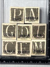 Stampin Up A Is For Adorable Wood Mounted Rubber Stamps Scrapbooking