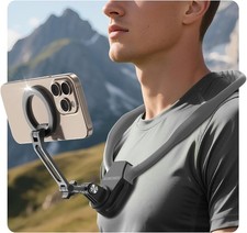 Magnetic Neck Mount for Phones, 27.6" Hands-Free POV/Vlog Phone Holder