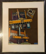 Thomas Seawell (1936-2015) SIILKSCREEN LTD ED PRINT- The Theatres Browns Oranges