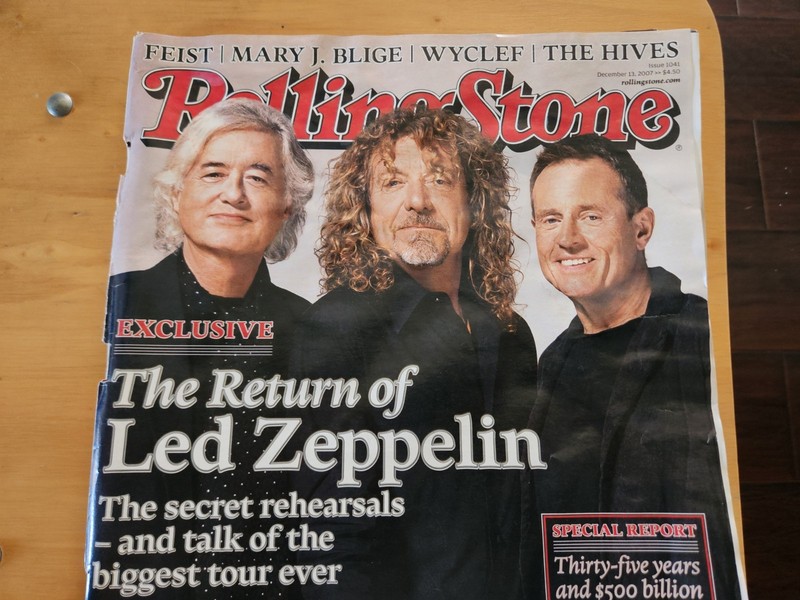 Rolling Stone Magazine # 1041 December 13, 2007 The Return Of Led Zeppelin
