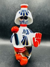 "Estatuilla de porcelana Sargadelos Galicia España pintada a mano apóstol peregrino ~ 6 1/2"""