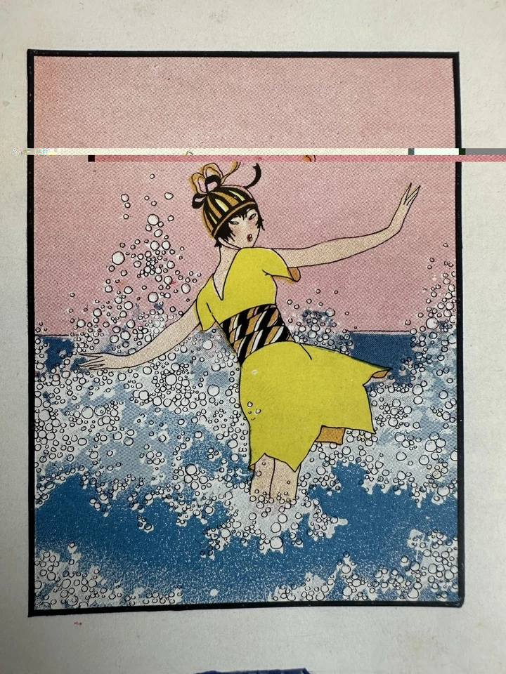 Ilustrações raras de calendário art déco - Conjunto colecionável original 10 de 12 meses - Imagem 4 de 4