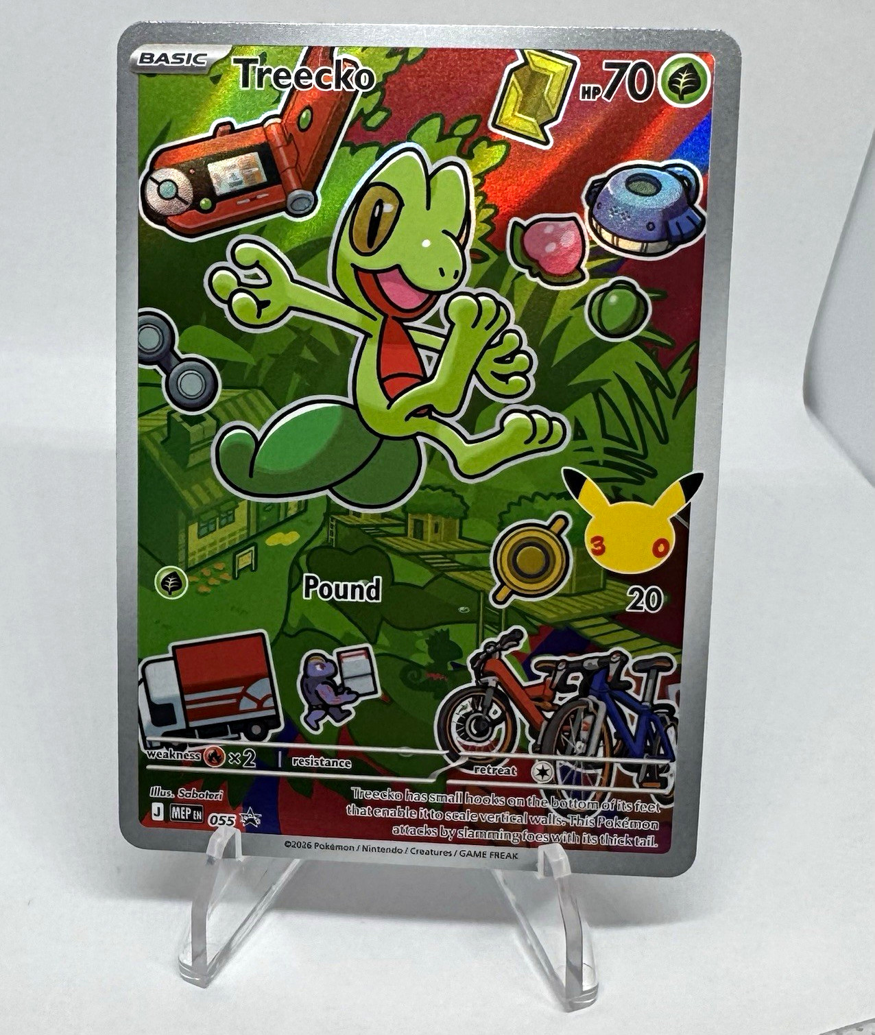 Treecko Pokemon TCG Promo Holo 055 MEP EN English Basic 70 HP
