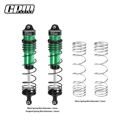 GPM Alloy Progressive Spring Front Shock 132mm For ARRMA 1/8 Mojave 4S ARA330793 - Picture 3 of 10