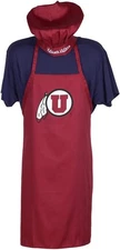 Utah Utes Chef Apron And Hat Pro Specialties Group NCAA Unisex One Size