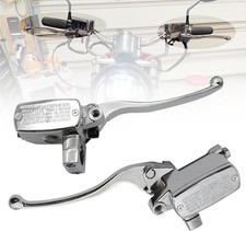 Chrome Brake Master Cylinder Clutch Lever Set Compatible With Suzuki Intruder