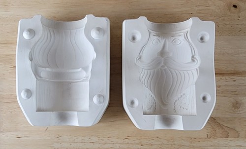 Vtg Scioto Ceramic #S-3159-B SMALL SANTA BANNISTER Slip Casting Mold ©1996