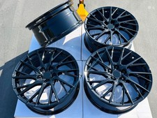 4 NEW 19" Black Rims 19X8 Wheels 5X114.3 Fits: Lexus GS200t GS300 GS300h GS350