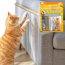 Anti Cat Scratch Furniture Protector, 12 Pcs Self-Adhesive Couch Protector