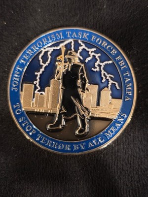 Joint Terrorism Task Face FBI Team Challenge Coin