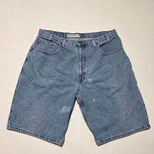 Bugle Boy 765 blue denim shorts men's size 38 Vintage 80's