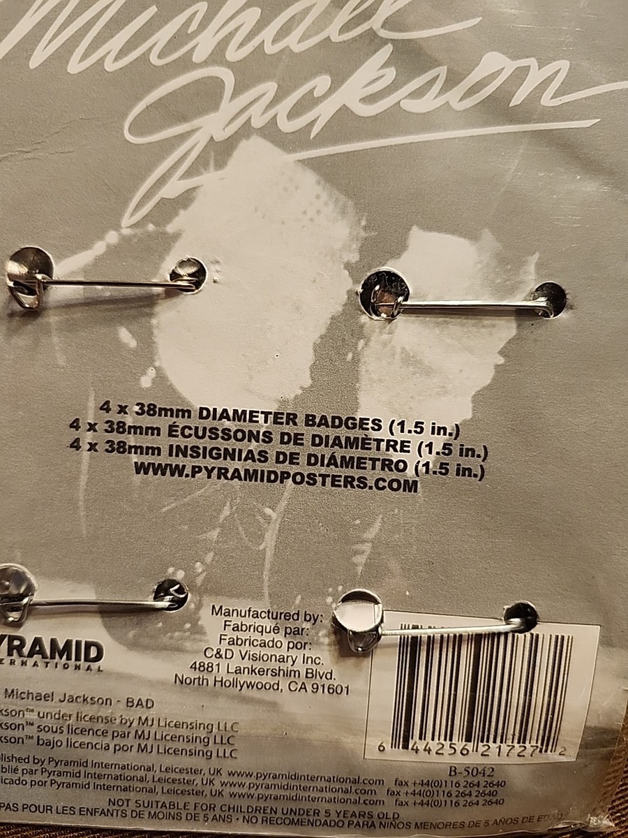 マイケル・ジャクソン オリジナルバッチ Vintage Michael Jackson Bad