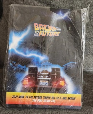 35 Gram Silver BACK TO THE FUTURE MARTY MCFLY, DOC BROWN NOS- 2021 