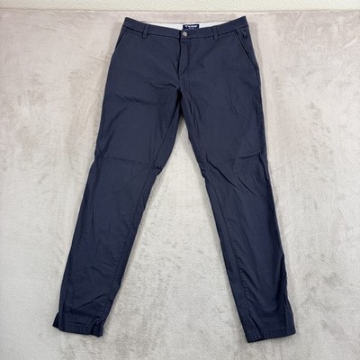 Birddogs Performance Chino Pants Grey Men 34x31 Stretch Unlined Golf Trousers