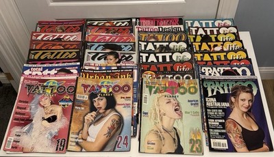 Vintage Tattoo Magazines Bundle X 35 Late 90s Early 2000s