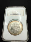 1904 O Morgan Silver Dollar NGC MS64 - Rainbow Toning