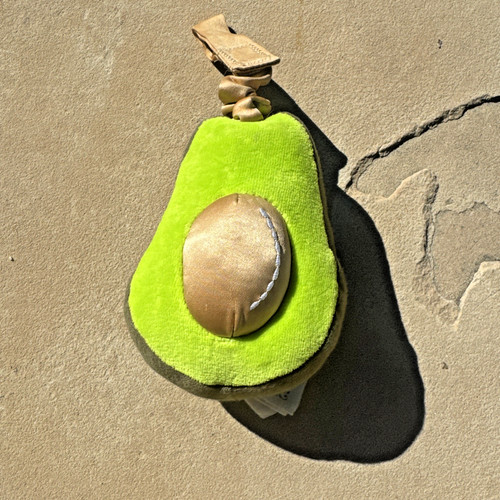 Apple Park Organic Cotton Avocado Baby Stroller Toy Vibrating Pull Rattle